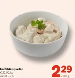 Spar kalfsblanquette aanbieding