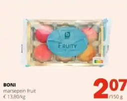 Spar BONI marsepein fruit aanbieding