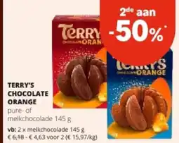 Spar TERRY'S CHOCOLATE ORANGE aanbieding