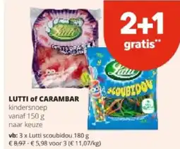 Spar LUTTI of CARAMBAR aanbieding