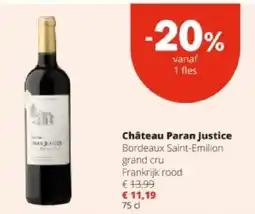 Spar Château Paran Justice aanbieding