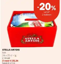 Spar STELLA ARTOIS aanbieding