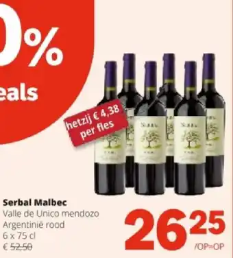 Spar Serbal Malbec aanbieding
