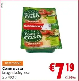 Colruyt Come a casa Lasagne Bolognese aanbieding