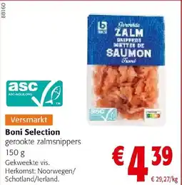 Colruyt Boni Selection Gerookte Zalmsnippers aanbieding