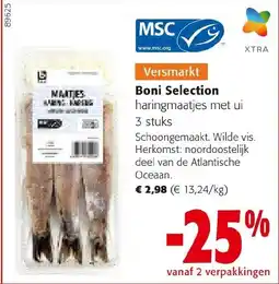 Colruyt Boni Selection Haringmaatjes met ui aanbieding