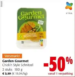 Colruyt Garden Gourmet Chick'n Style Schnitzel aanbieding