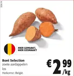Colruyt Boni Selection Zoete Aardappelen aanbieding