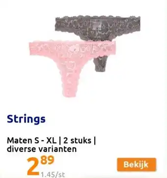 Action Strings S-XL aanbieding