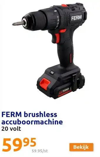 Ferm brushless accuboormachine