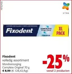 Colruyt Fixodent volledig assortiment aanbieding