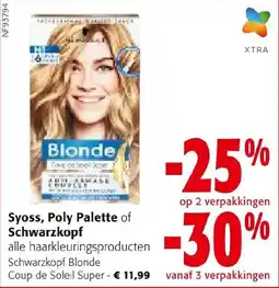 Colruyt Syoss, Poly Palette of Schwarzkopf aanbieding
