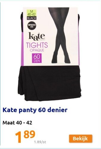 Action Kate panty 60 denier aanbieding