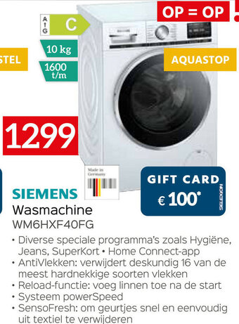 Exellent Siemens Wasmachine aanbieding