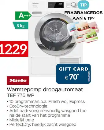 Exellent Miele Warmtepomp droogautomaat aanbieding