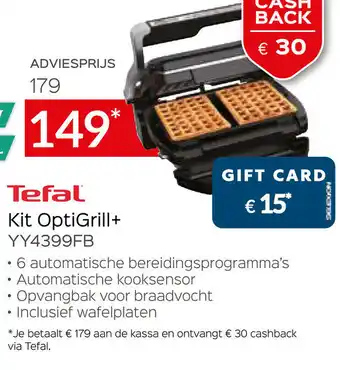 Exellent Tefal Kit OptiGrill+ aanbieding