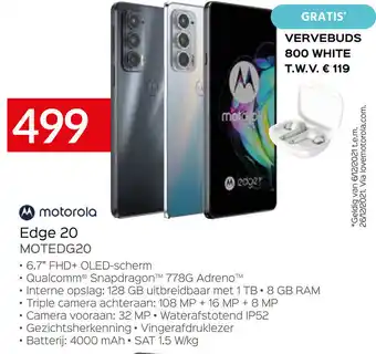 Exellent Motorola Edge 20 aanbieding