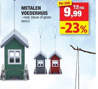 Hubo Metalen Voederhuis aanbieding