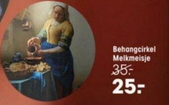 Behangcirkel Melkmeisje