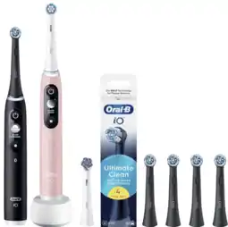 Coolblue Oral-B iO Series 6N Lot de 2 Noir + Rose Value Pack aanbieding