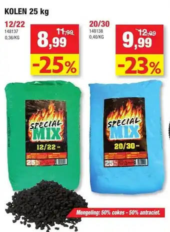 Hubo Kolen 25 kg aanbieding