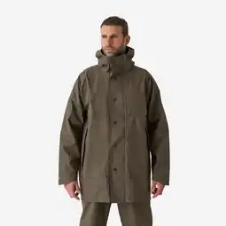 Decathlon Wind- en waterdichte regenjas 500 groen aanbieding