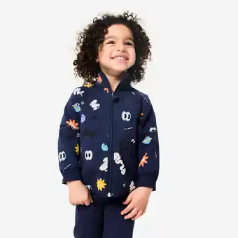 Decathlon Omkeerbaar kindervest met rits uniseks marineblauw aanbieding