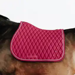 Decathlon Zadeldek voor paarden en pony's 500 strass roze aanbieding