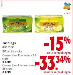 Colruyt Twinings Alle Thee aanbieding