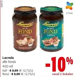 Colruyt Lacroix Alle Fonds aanbieding