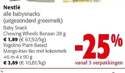 Colruyt Nestlé Yogolino Plant Based Mango Kiwi Bio met Kokosmelk aanbieding