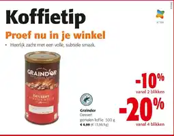 Colruyt Graindor Dessert gemalen koffie aanbieding
