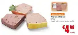 Colruyt Trio van wildpaté aanbieding