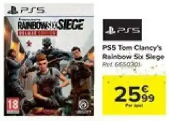 Carrefour PS5 Tom Clancy's Rainbow Six Siege aanbieding