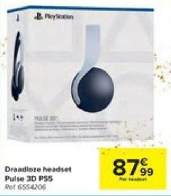 Carrefour Draadloze headset Pulse 3D PS5 aanbieding