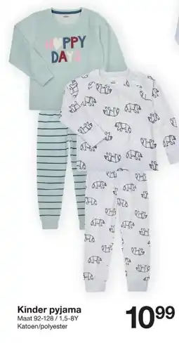 Zeeman Kinder pyjama aanbieding