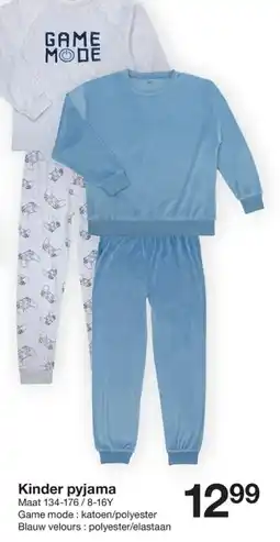 Zeeman Kinder pyjama aanbieding
