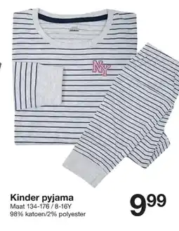 Zeeman Kinder pyjama aanbieding