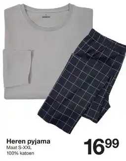 Zeeman Heren pyjama aanbieding