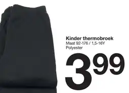 Zeeman Kinder thermobroek aanbieding