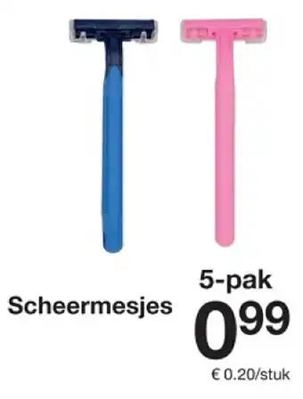 Zeeman Scheermesjes aanbieding