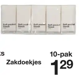 Zeeman Zakdoekjes aanbieding