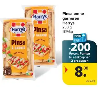 Carrefour Market Harrys Pinsa om te garneren aanbieding