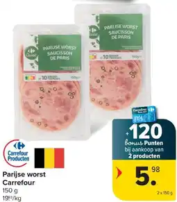 Carrefour Market Parijse worst Carrefour aanbieding