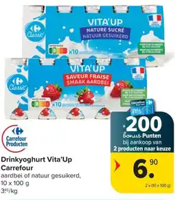 Carrefour Market Drinkyoghurt Vita'Up Carrefour aanbieding