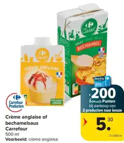 Carrefour Market Crème anglaise of bechamelsaus aanbieding