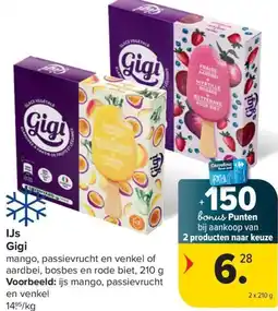 Carrefour Market Gigi Ijs aanbieding