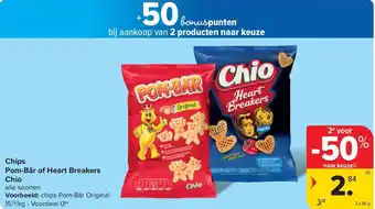 Carrefour Market Chio Chips Pom-Bär of Heart Breakers aanbieding