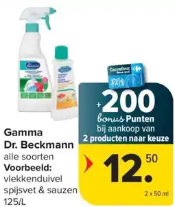 Carrefour Market Dr. Beckmann Gamma aanbieding
