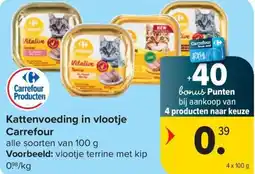 Carrefour Market Kattenvoeding in vlootje Carrefour aanbieding